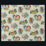 Kitschy Christmas Geschenkpapier<br><div class="desc">Retro Weihnachtsspass mit einem Snowmannpaar,  Kerzen,  Glocken und Ornamenten.</div>