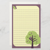 Kitschy Eule stationär Briefpapier (Vorne/Hinten)