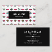 Kitschy Eyes & Lips Makeup Artist Visitenkarte (Vorne/Hinten)