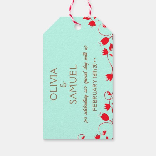 Kitschy Favor Tag Geschenkanhänger (Rückseite)