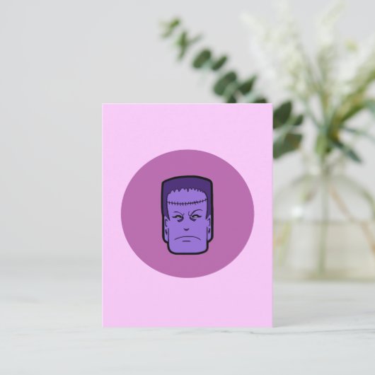 Kitschy Frankenstein Postkarte (Stehend Vorderseite)