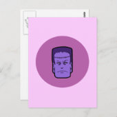 Kitschy Frankenstein Postkarte (Vorne/Hinten)