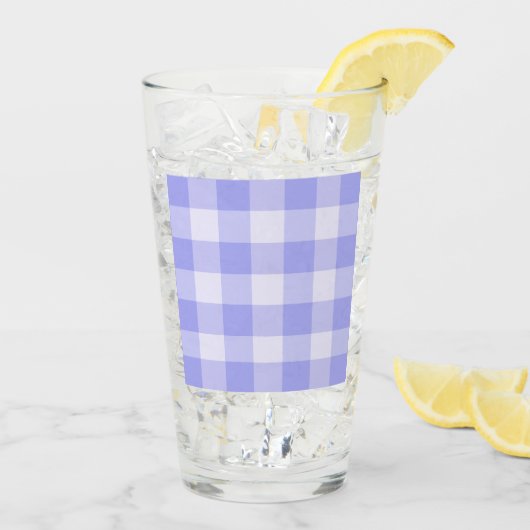 Kitschy Gingham Retro Kitchen Glas (Rückseite Ice)