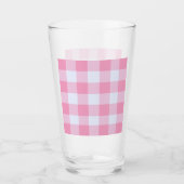 Kitschy Gingham Retro Kitchen Glas (Vorderseite)