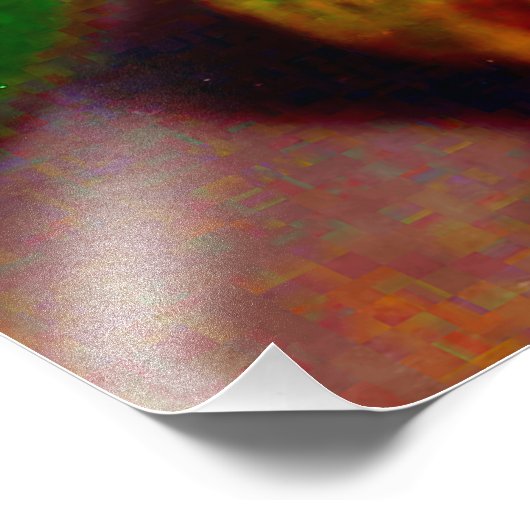 Kitschy Kaninchen Fotodruck (Ecke)