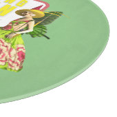 Kitschy Mahjong Queen Personalisiert Schneidebrett (Ecke)