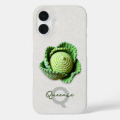 Kitschy Modern Granny Garden Crochet Cabbage Name Case-Mate iPhone Hülle (Rückseite)