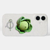Kitschy Modern Granny Garden Crochet Cabbage Name Case-Mate iPhone Hülle (Rückseite (Horizontal))
