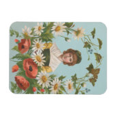 Kitschy Retro German Valentine's Card, 1884 Magnet (Horizontal)