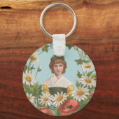 Kitschy Retro German Valentine's Card, 1884 Schlüsselanhänger (Rückseite)