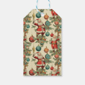 Kitschy Santa and Ornaments Geschenkanhänger (Rückseite)