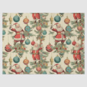 Kitschy Santa and Ornaments Seidenpapier (Vorderseite)