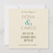 Kitschy Vintag Save the Date Card Vorlage (Rückseite)