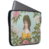 Kitschy Vintage German Valentine's Card, 1884 Laptopschutzhülle (Vorne Rechts)