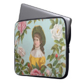 Kitschy Vintage German Valentine's Card, 1884 Laptopschutzhülle (Vorderseite Links)