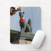 Kitsune キ ネ (Fox) mit Jewel in Mouth Mousepad (Mit Mouse)