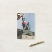 Kitsune キ ネ (Fox) mit Jewel in Mouth Post-it Klebezettel (Auf Schreibtisch)