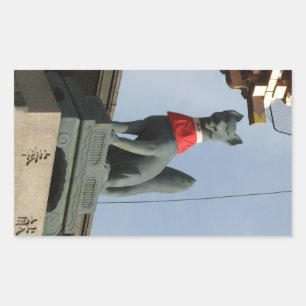 Kitsune キ ネ (Fox) mit Jewel in Mouth Rechteckiger Aufkleber