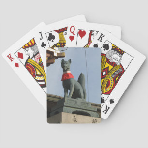 Kitsune キ ネ (Fox) mit Jewel in Mouth Spielkarten