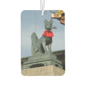 Kitsune キ ネ (Fox) mit Key in Mouth Autolufterfrischer (Rückseite)