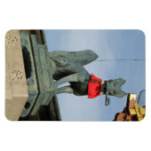 Kitsune キ ネ (Fox) mit Key in Mouth Magnet (Horizontal)