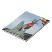 Kitsune キ ネ (Fox) mit Key in Mouth Notizblock (Rotiert)