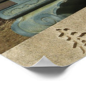 Kitsune キ ネ (Fox) mit Key in Mouth Poster (Ecke)