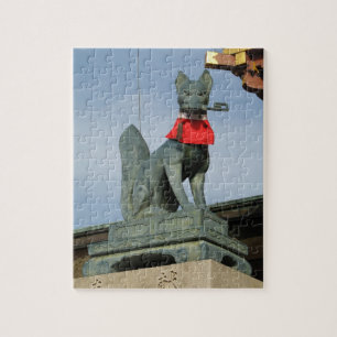 Kitsune キ ネ (Fox) mit Key in Mouth Puzzle