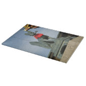 Kitsune キ ネ (Fox) mit Key in Mouth Schneidebrett (Ecke)