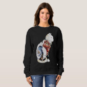 Kitsune Cat Tattoo - peony foxy Classic Sweatshirt (Vorne ganz)