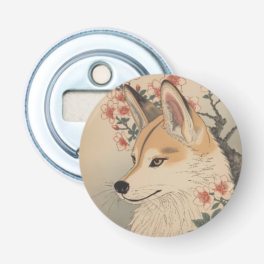 Kitsune & cherry blossom flaschenöffner (Vorderseite)