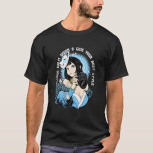 Kitsune Fotografy Girl Sad Ästhetik Edgy Stree T-Shirt