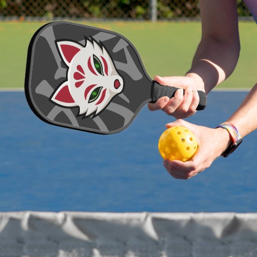KITSUNE Fox Mask - Street Art Pickleball Schläger (InSitu)