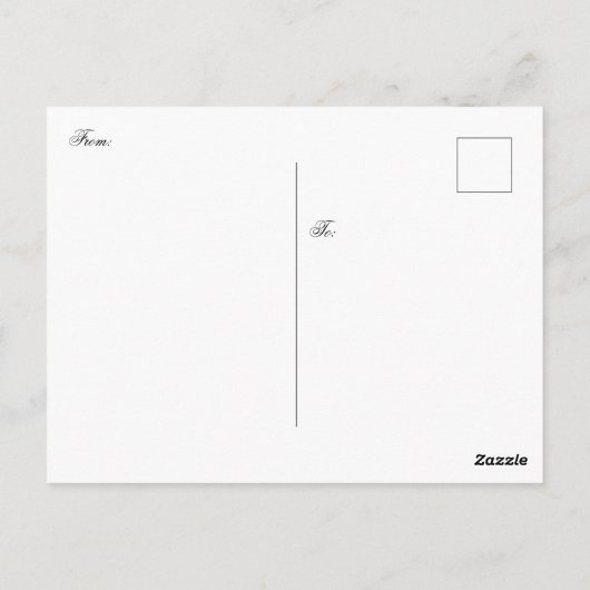 "Kitsune" (Fox) Postkarte (Rückseite)