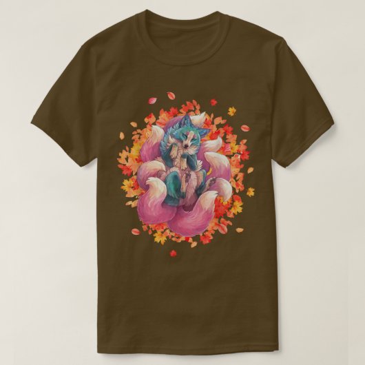 Kitsune für eine japanische Nine gefickt für eine T-Shirt (Design vorne)