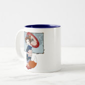 Kitsune Geisha-Tassen Zweifarbige Tasse (Vorderseite Links)