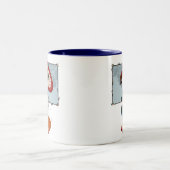 Kitsune Geisha-Tassen Zweifarbige Tasse (Mittel)