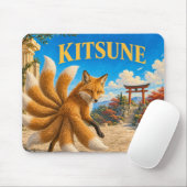 Kitsune, Gothic Fantasy Monster Mousepad (Mit Mouse)