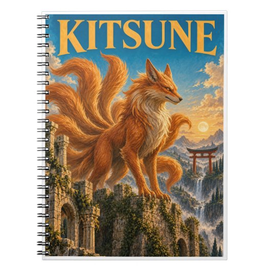 Kitsune, Gothic Fantasy Monster Notizblock (Vorderseite)