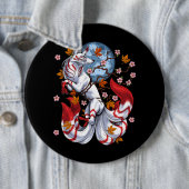 Kitsune Japanese Fox Button (Beispiel)