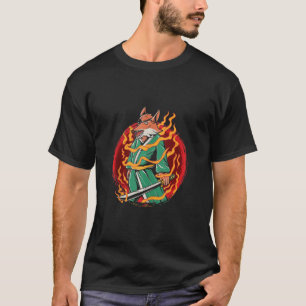 Kitsune Japanese Fox Japan Martial Arts Kendo Samu T-Shirt
