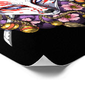 Kitsune Japanese Fox Mask Poster (Ecke)