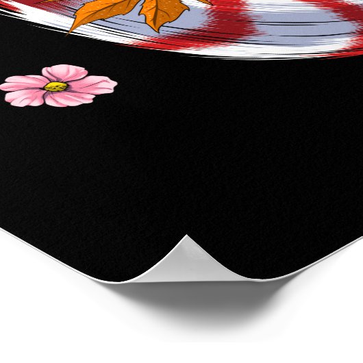 Kitsune Japanese Fox Poster (Ecke)