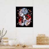 Kitsune Japanese Fox Poster (Küche)