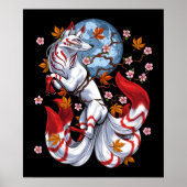 Kitsune Japanese Fox Poster (Vorne)