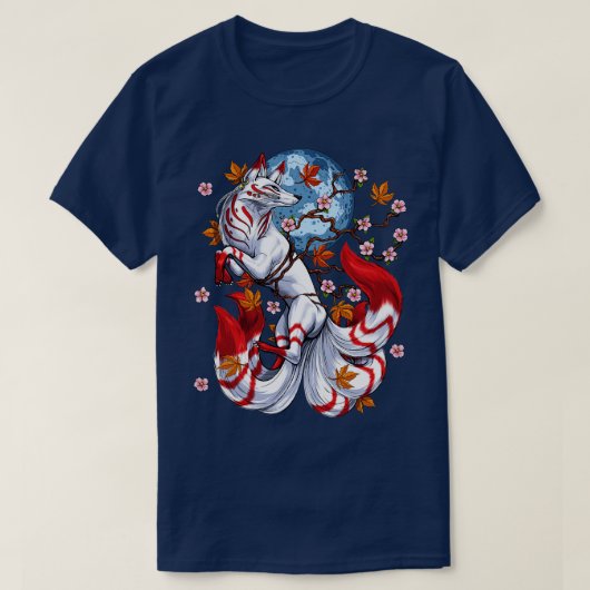 Kitsune Japanese Fox T-Shirt (Design vorne)