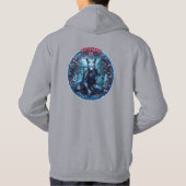 Kitsune Japanischer Fuchsgeist Fantasy Hoodie (Rückseite)