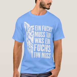 Kitsune Japanischer Hokkaido Half Fox Blickpunkt A T-Shirt