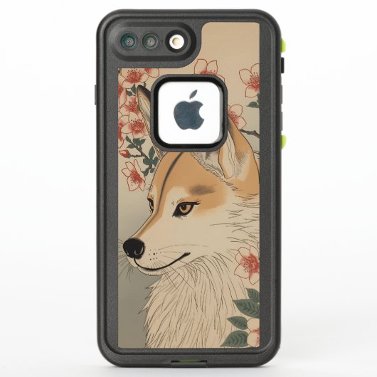 Kitsune & Kirschblüte (Rückseite)