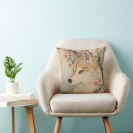 Kitsune & Kirschblüte Kissen